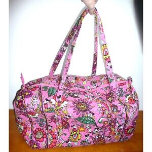 Disney Parks Vera Bradley Large Duffel ~ Just Mousing Around Mickey Minnie Pink